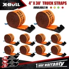 X-bull Winch Truck Straps 10 Pack 4" 30' W/flat Hook Towing 18000 Lbs Orange. Fixed Price $129.00.
