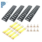 4 Pack 2' Track Tie Down Rail Kit With 8 Steel O-ring Anchors Rope Offs. Fixed Price $51.70.