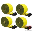 4'' X30' Winch Straps With Flat Hooks, Heavy Duty Trailer Pack Yellow. Fixed Price $90.22.