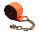 4"X30' Winch Strap W/ Chain Anchor - 6670 Lbs High Abrasion Tie Down. Fixed Price $24.99.