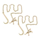 Lablt 2 Pack G80 Hook Chain Tow 5/16" 8' With 15" Jrt Grab. Fixed Price $66.06.