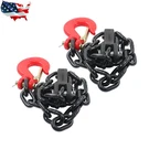36" G80 Trailer Safety Chain 3/8" 25000LBS G70 Hook Buckle Black Red 2PCS. Fixed Price $29.86.