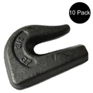 10PK Weld On Grab Chain Hooks 3/8" G70 Bucket Trailer Rigging 6,600 Wll 0900104. Fixed Price $35.99.