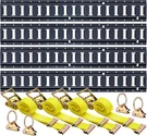 Trekassy Track Rails Tie-down Kit -12 Pieces: 4 5FT, Powder Coated Black. Fixed Price $158.32.