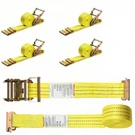 Nestilly Track Ratchet Straps, Pack 4PCS- X 12', Yellow (2" 12'). Fixed Price $47.90.