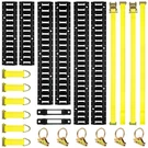 Elechomes Tie-down Rail Kit 22 Pcs 4FT+3FT+2FT, Black. Fixed Price $172.32.
