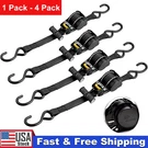 Retractable Ratchet Straps Heavy Duty Auto Self Retracting Tie Down 130IN. Fixed Price $52.99.