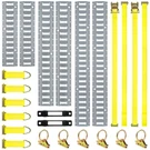 Elechomes Tie-down Kit 22 Pcs 6 Rails, Ratc. Fixed Price $118.11.