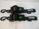 Rhino Retractable Ratchet Straps Red 2" 10' Black Lot Of Max Break 3033LB. Fixed Price $90.88.