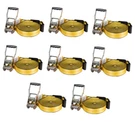 (8 Pack) 2"X40' Ratchet Straps W/flat Hook, Wll 3333 Tie Down. Fixed Price $184.49.