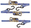 3 Lot Kinedyne 711581PK 1"X12 Foot Blue Ratchet Strap With Hooks H.d. Tie Down. Fixed Price $92.95.