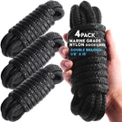 4 Pack 1/2 Inch 15FT Double Braid Nylon Dock Marine Mooring Rope Boat Lines. Fixed Price $24.95.
