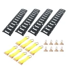 Labwork 4PK 2' Track Tie Down Rail Kit Steel O-ring Anchors &8 Rope Offs. Fixed Price $51.54.