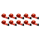Usa 10 Pack Heavy Duty 4" X 40' Flatbed Winch Tie Down Strap W/flat Hook 5400LBS. Fixed Price $179.90.