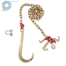 Transport Chain G80 5400LBS 5/16" 6' Hook W/ 15" Jrt Grab Tow. Fixed Price $29.01.