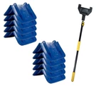 10PCS 8"X12" Blue V-edge Flatbed Corner Protectors & 8' Extension Handle Pole. Fixed Price $94.99.