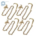 Pcs G80 4700LBS 5/16" 6' Transport Chain Hook Tow With Rtj Grab. Fixed Price $114.56.