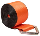 Winch Straps 4"X30' High Abrasion Orange Tie Down W/delta Ring Wll# 6670 Lbs. Fixed Price $22.99.