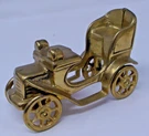 Vintage Brass Antique Sportster Car Figurine W/rolling Wheels 5" Long X 3" Tall. Fixed Price $8.95.