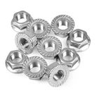 10PCS M12 1.25MM Pitch Serrated Flange Hex Lock Nuts, 304 Stainless St.... Fixed Price $17.21.