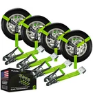 Lasso Car Tie Down Flat Hooks 2" X 96", 4 Pack High-viz 3300 Lbs Swl. Fixed Price $97.99.