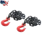 36" G80 Trailer Safety Chain 1/4" 25000LBS G70 Hook Buckle Black Red 2PCS. Fixed Price $20.18.