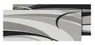1PC Faulkner Black And Gray Rv Patio Mat - 8' X 20'. Fixed Price $168.70.