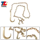 Tow Hook 5/16" 10' G80 Chain 4700LBS 15" Long Shank With Rtj Grab. Fixed Price $44.96.