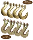 4PC 3/8" Clevis Slip Hook Grab 6,600 # Wll G70 Chain Truck Trailer. Fixed Price $53.99.