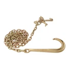 G80 4700LBS 15" Long Shank 5/16" 10' Hook Chain With Rtj Grab Tow. Fixed Price $44.67.