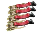 4 Pcs - 2" Hook On Ratchet For Tie Down Trailer Flatbed Auto Haul Cargo Red. Fixed Price $42.74.