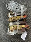 Lot Of 2 Cargo Control Uscc Track Ratchet Straps W Spring Fitting. Fixed Price $20.99.