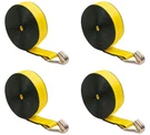 4PK 2"X15' Winch Strap W/wire Hook For Flatbed Truck Utility Trailer 333LBS Wll. Fixed Price $39.99.