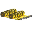 (10 Pack) Kinedyne 4" X 27' Winch Straps W/ Hook, Flatbed Tie Down. Fixed Price $158.89.