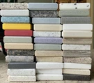 36 Pieces Of Hi-macs Salesman Samples 2X2 1/2" Thick For Rings Crafts. Fixed Price $54.00.