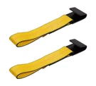 2PK 2"X11"REPLACEMENT Fixed End Tie Down Strap W/flat Hook & Bolt Loop 3333LBS. Fixed Price $25.69.