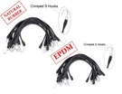 Epdm Or Natural Rubber Tarp Bungee Straps W/ Crimped Hooks. Fixed Price $76.89.