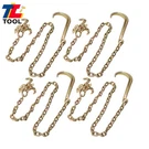Pcs Hook Tow Chain 5/16" 6' With Rtj Grab G80 4700LBS Transport. Fixed Price $117.59.