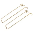 2 Pack Tow Chain 5/16" 8' With 15" Jrt Hook Grab 4700LBS G80. Fixed Price $66.79.