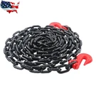 Black/red Transport Bundle G80 Chain 5/16" X 14FT+G70 Hook 4900LBS Working Load. Fixed Price $32.75.
