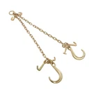 5/16" 2' V Bridle G80 Transport Tow Chains 5400LBS With 8" Jrt Hook. Fixed Price $34.49.