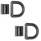 (2) Forged 1/2" Bolt On Weld Black Rope Ring Strap Tie Down Chain. Fixed Price $21.99.