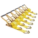 Uimoso 6 Pack Ratchet Straps 2" X 15' With Double J Hooks, 5000 Lbs Capacity. Fixed Price $34.19.