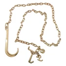 Tow Hook 5/16" 10' Chain G80 4700LBS 15" Long Shank With Rtj Grab. Fixed Price $44.29.