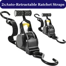 Xiangle 3M Auto Retractable Ratchet Straps Tie Down 1" 10' Heavy Duty S-hooks. Fixed Price $29.99.