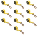 10PK 2"X27'WINCH Straps W/flat Snap Hook For Flatbed Utility Trailer 3333LBS Wll. Fixed Price $119.99.