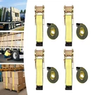 4" X 30FT Ratchet Straps W/ Hooks Flatbed Truck Trailer Tie Down. Fixed Price $137.75.