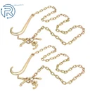 2 Pack 4700LBS Hook Chain 5/16" 8' G80 Tow W/ 15" Jrt G70 Grab. Fixed Price $66.07.