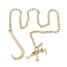 Pack G80 4700LBS 5/16" 8' J Hook Tow Chain W/ Grab Transport. Fixed Price $32.08.