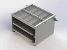 Axess Tray With 1 Shelf / Drawers, Aluminum, 38"D 45"W 30"H, 5032-2. Fixed Price $2624.24.
